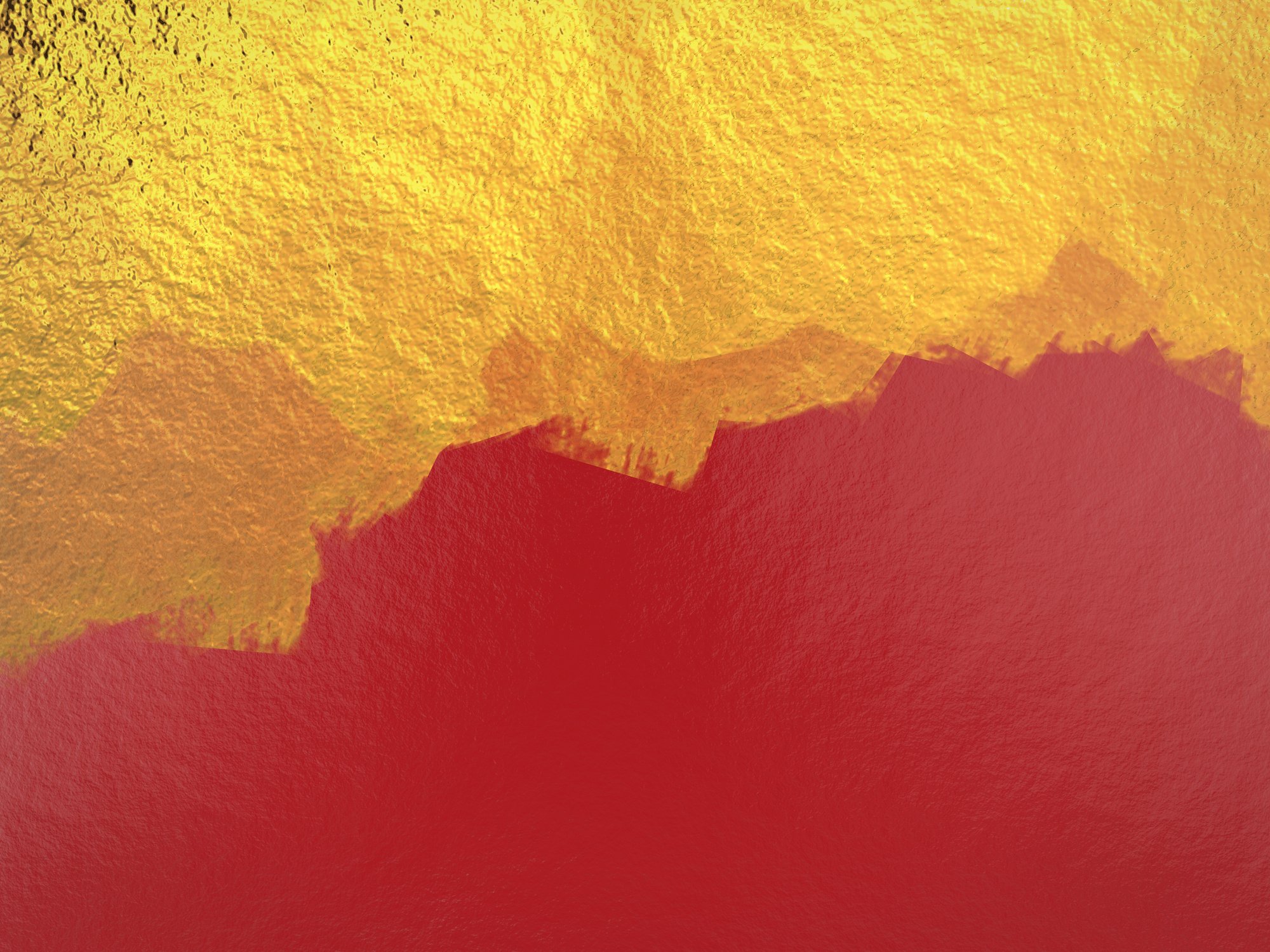 Gold Paint on Red Background